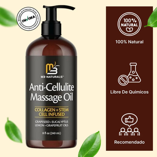 Aceite anti celulitis y estrías - 100% Natural